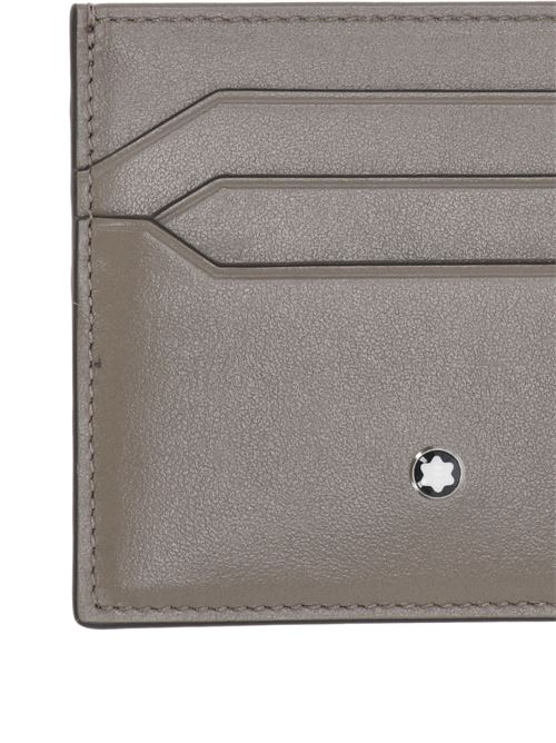 Taupe brown card holder Mont Blanc | 198327X